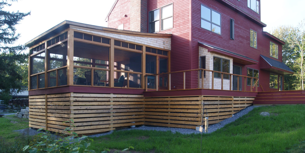 Contemporary exterior home idea in Portland Maine