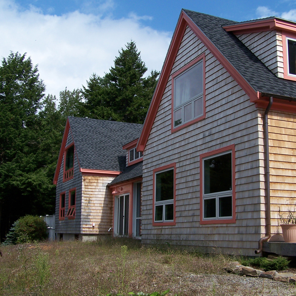 Private Residence, Post and Beam Addition Contemporary Exterior