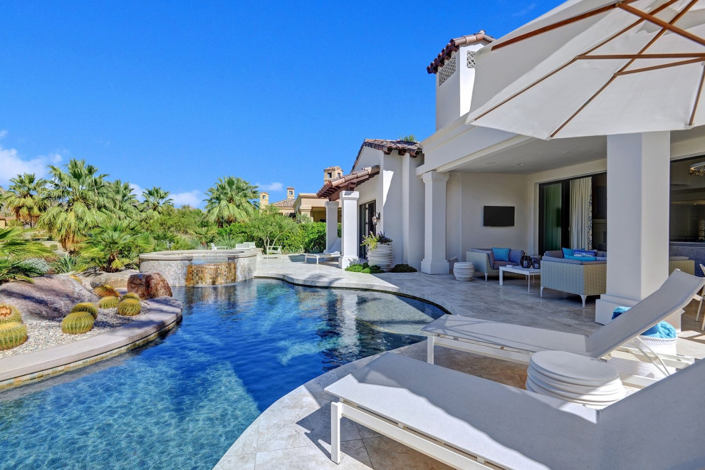 Private Residence Tradition La Quinta Modern House Exterior