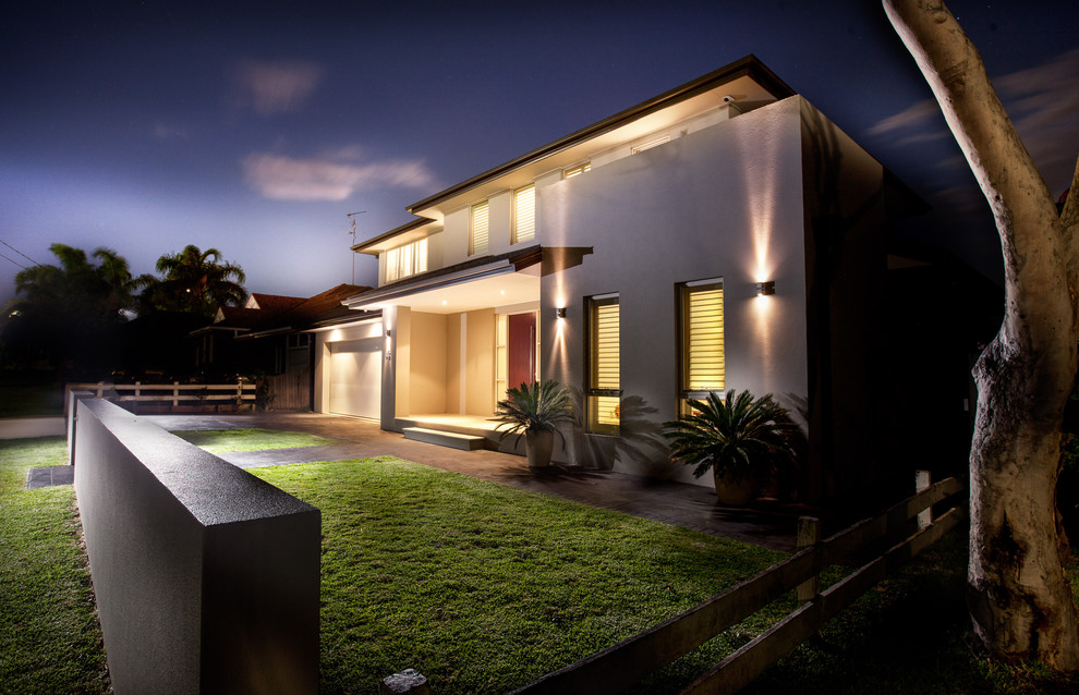 Contemporary exterior home idea in Sydney