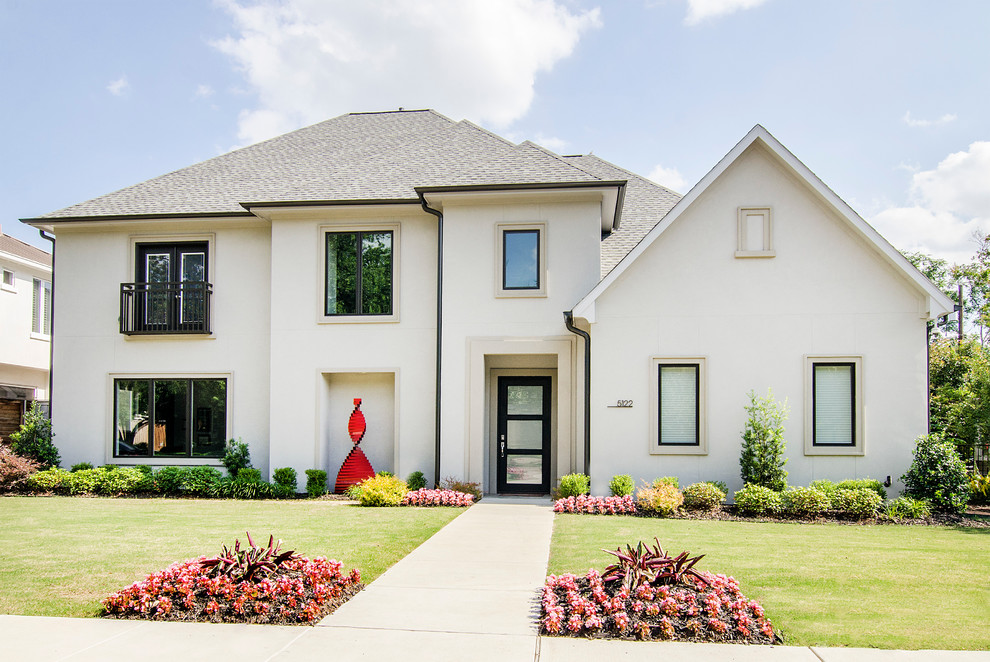 Purdue Custom Home Contemporary Exterior Dallas by Alair Homes