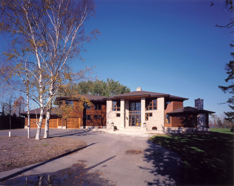 Racine Custom Home Contemporary Exterior Milwaukee by Barenz