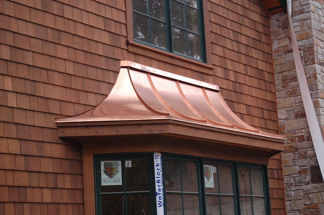 Radius copper bay window roof - Traditional - House Exterior - Seattle