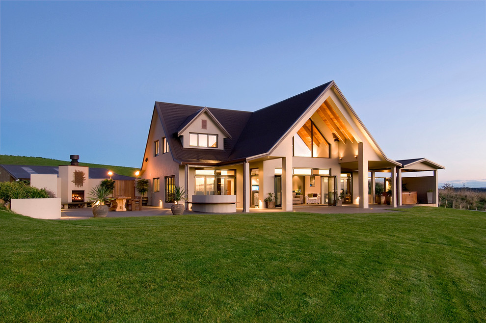 Ramarama House Farmhouse Exterior Auckland by Ascension Homes