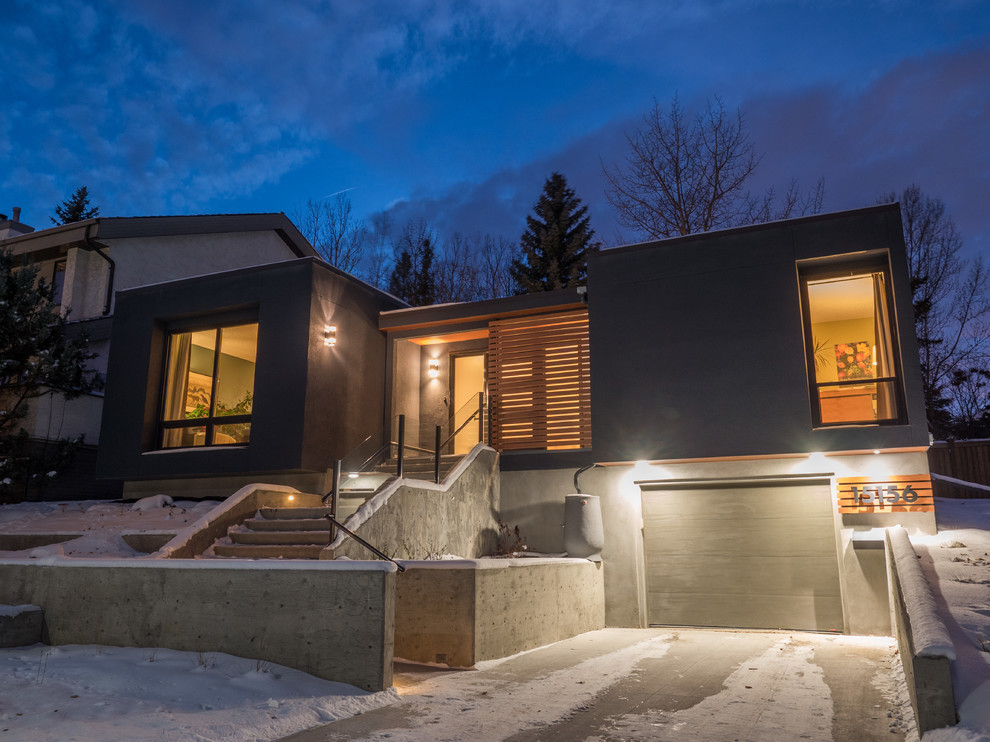 Ramsay Heights Renovation Contemporary Exterior Edmonton by Contact Renovations & Custom