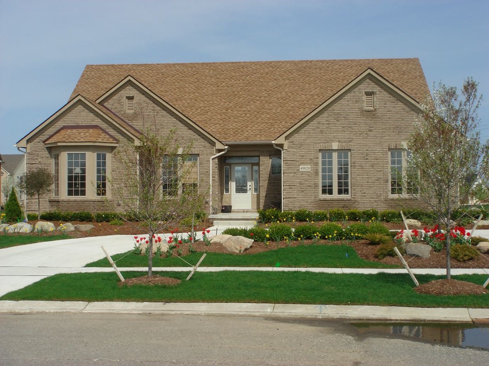 Ranch Traditional Exterior Detroit by Evergreen Homes Houzz