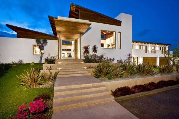 Example of a minimalist exterior home design in San Diego