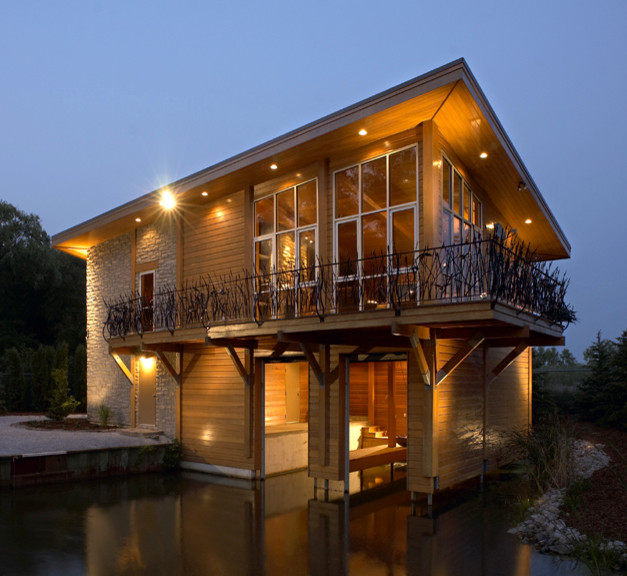 random Modern House Exterior Detroit by kevin akey azd