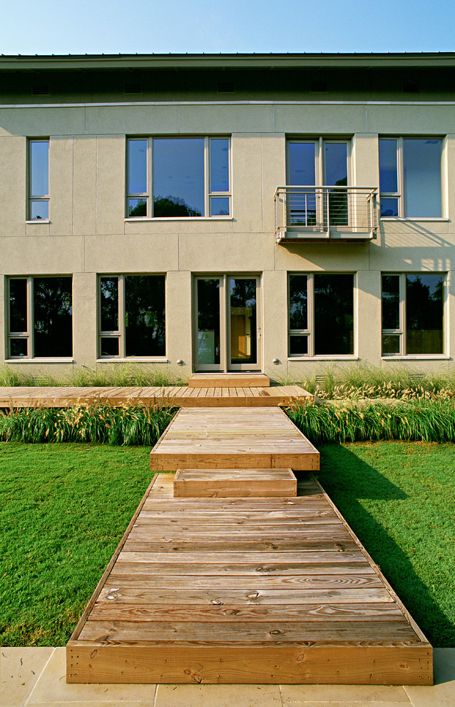 Contemporary exterior home idea in Dallas