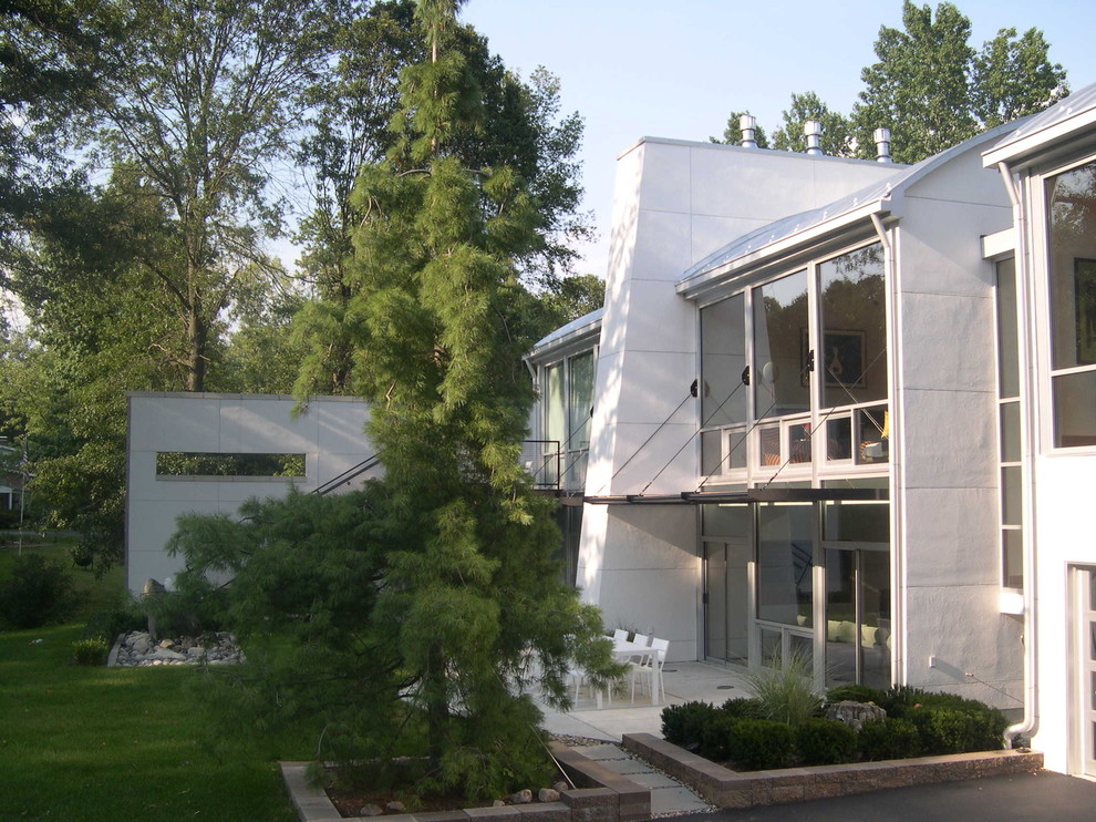 Rear elevation of house - Modern - Exterior - St Louis - by Studio ...