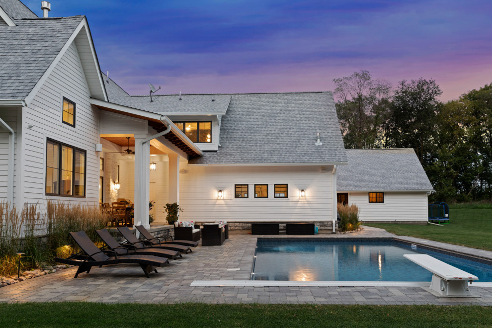 Rear View - Dusk - Farmhouse - Exterior - New York - by The House ...