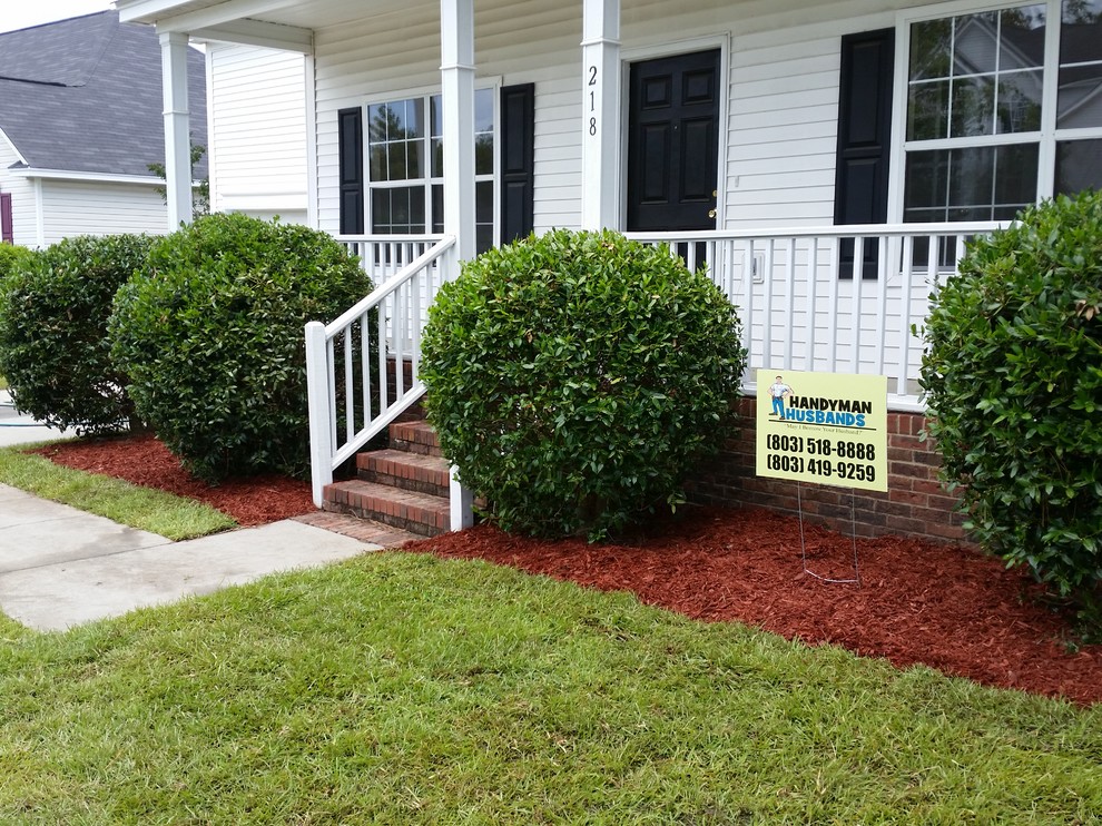 Red Mulch Is So Attractive Modern Exterior Other by Handyman