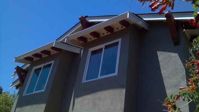 Redwood Rafter Tails - Traditional - Exterior - San Francisco - by ...