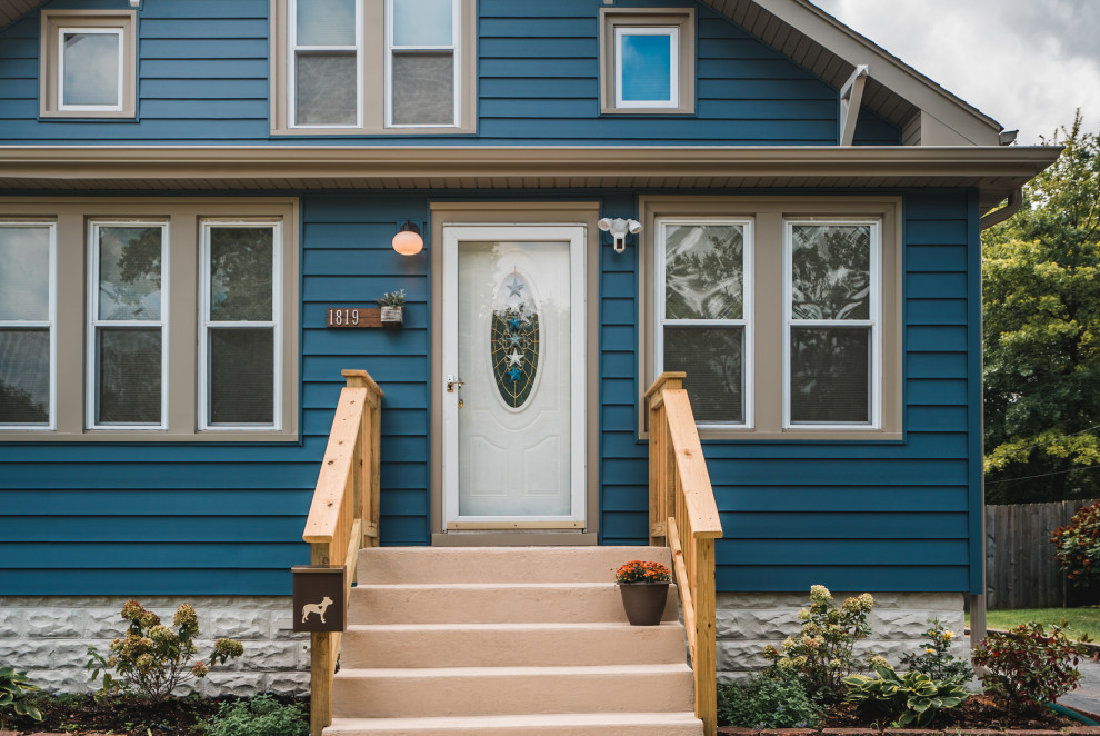 Regatta Blue Home Traditional Exterior Chicago by Lang Home