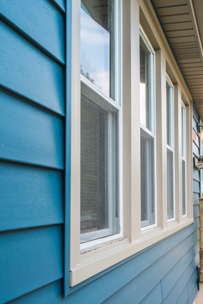 Regatta Blue Home Traditional Exterior Chicago by Lang Home