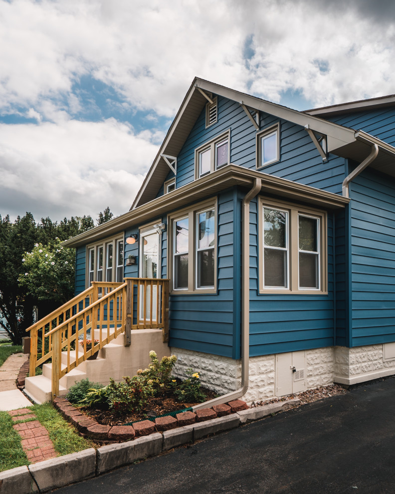 Regatta Blue Home Traditional Exterior Chicago by Lang Home