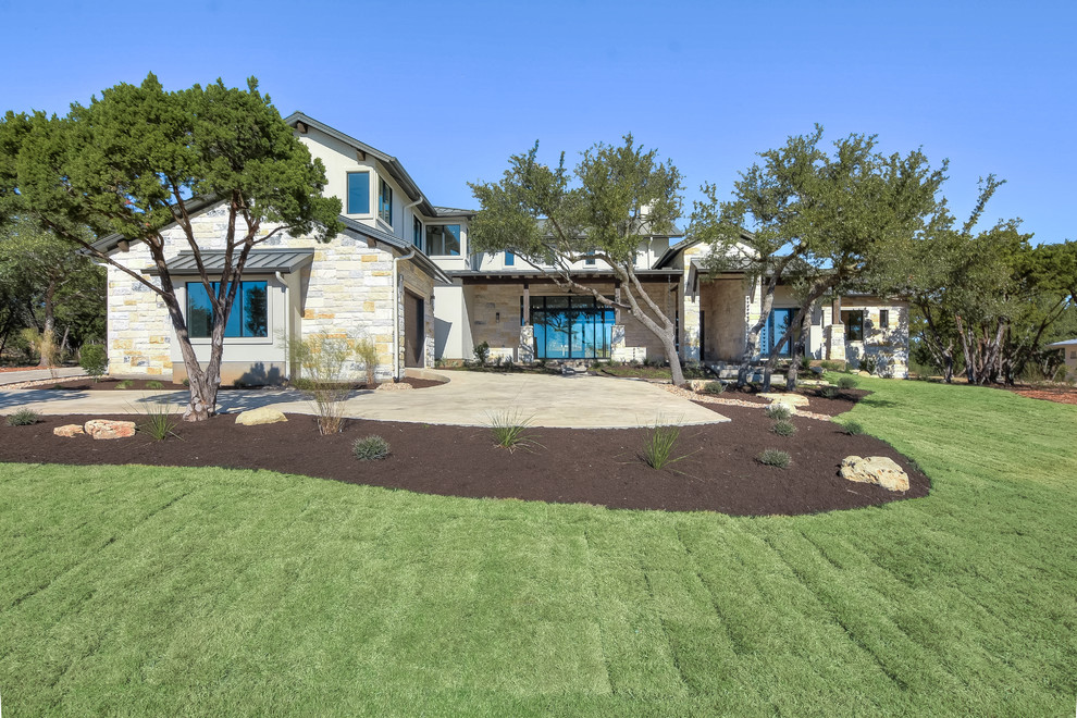 Reserve at Lake Travis Front Entry Modern Exterior Austin by