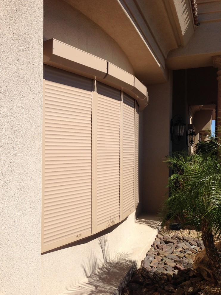 Residential Motorized Rolling Security Shutters - Modern - Exterior ...