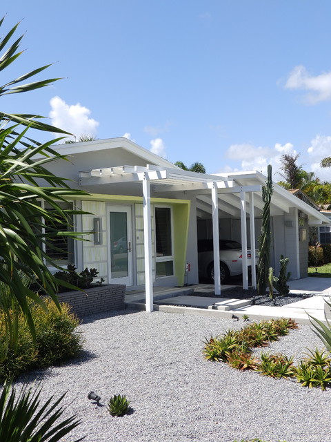 Residential Renovation 3 - Fort Lauderdale - Exterior - Mid-Century