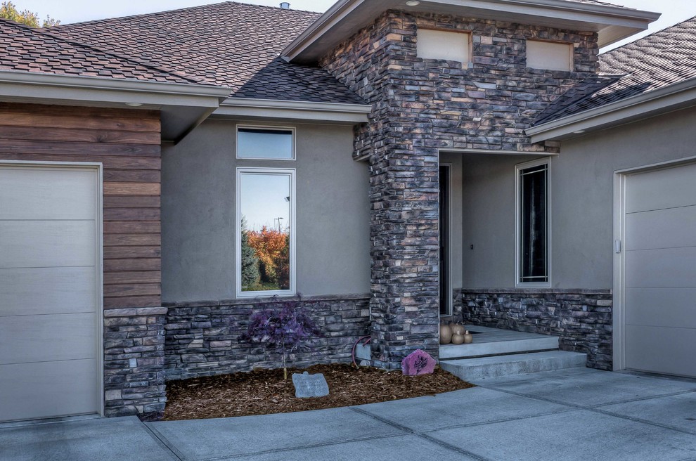 Residential Stone Exteriors Contemporary Exterior Omaha by