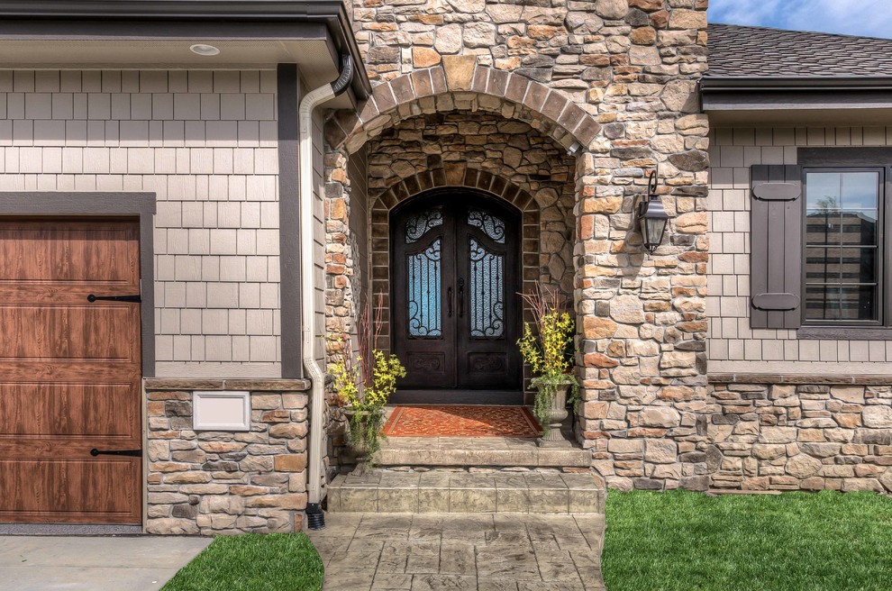 Residential Stone Exteriors Traditional Exterior Omaha by