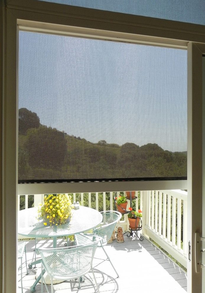 Retractable Sun Screens Doors Traditional Exterior San