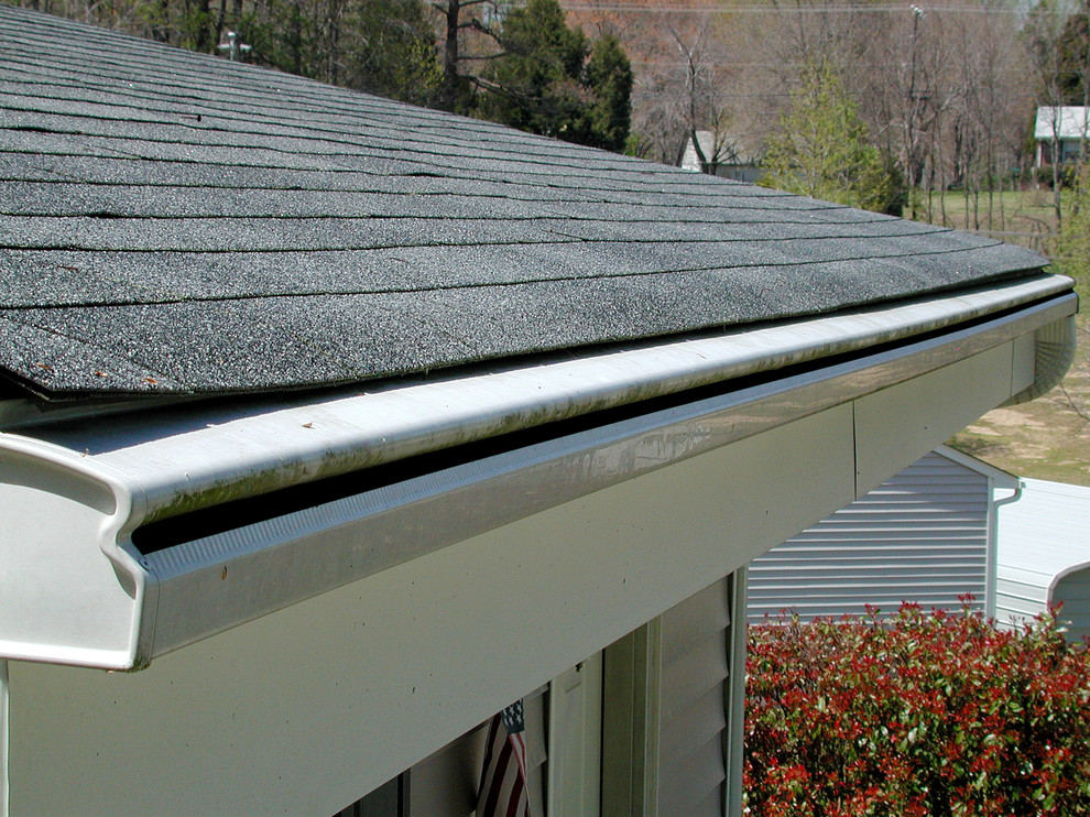 Reverse Curve Gutter Guards Traditional Exterior Cleveland by