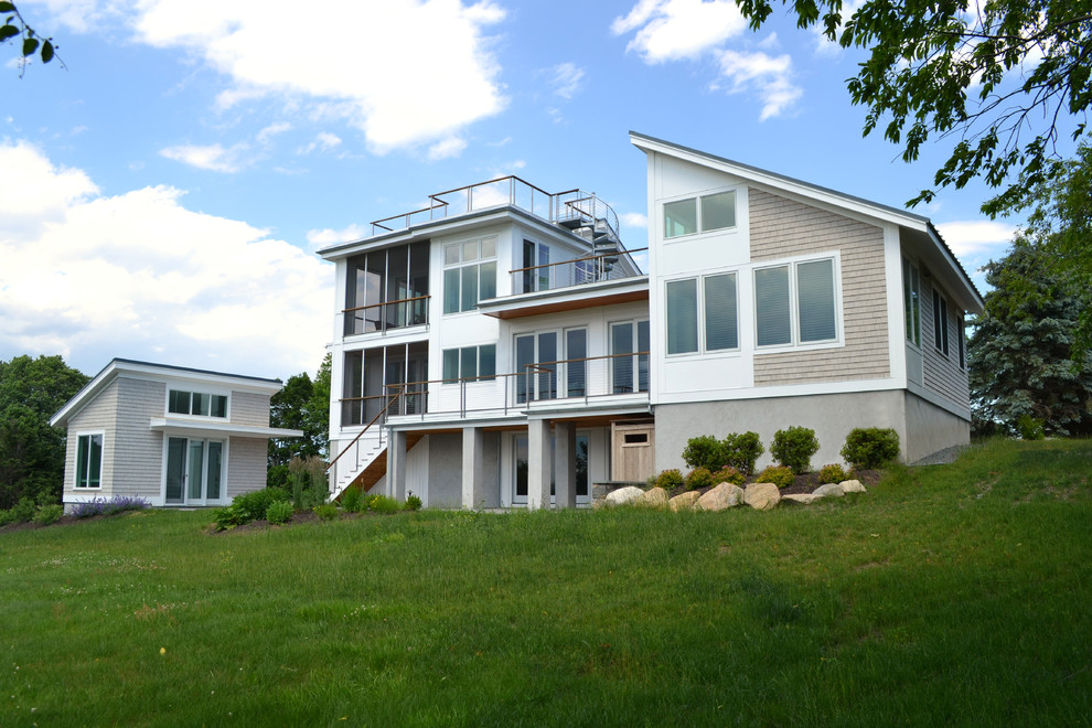 Rhode Island Retreat Contemporary Exterior Providence by Acorn Deck House Company Houzz