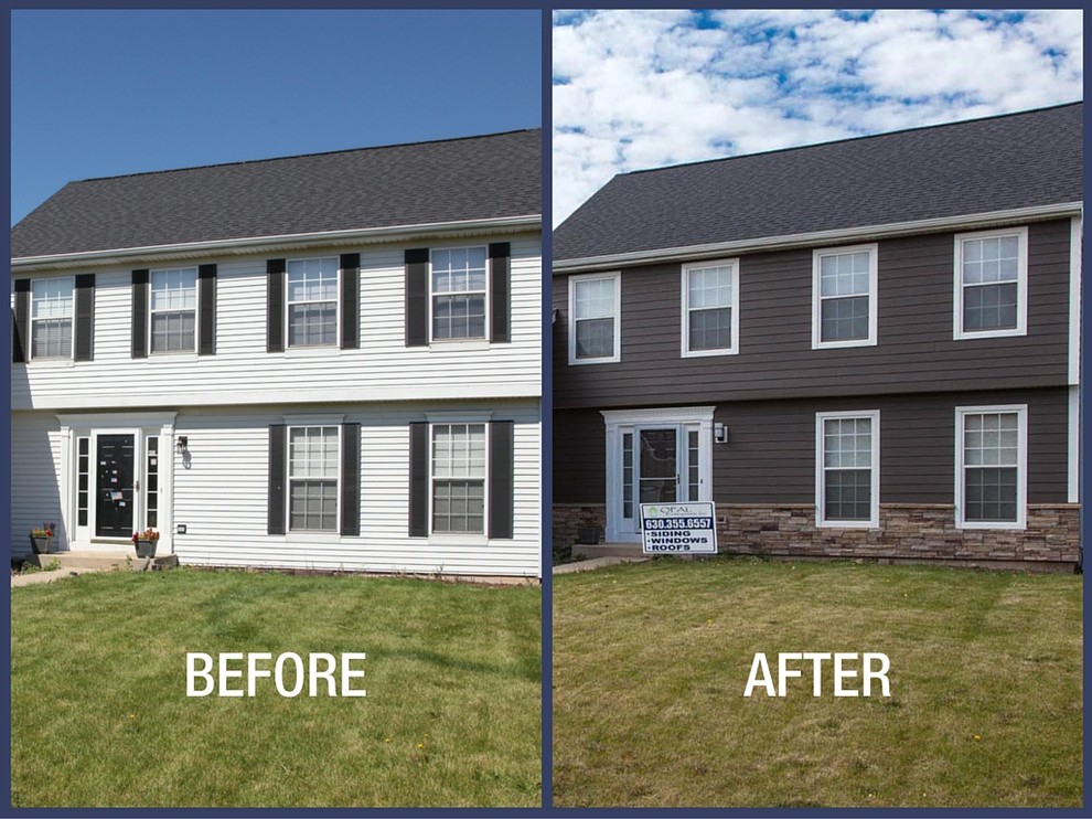 Rich Espresso James Hardie Siding Exterior Renovation Traditional