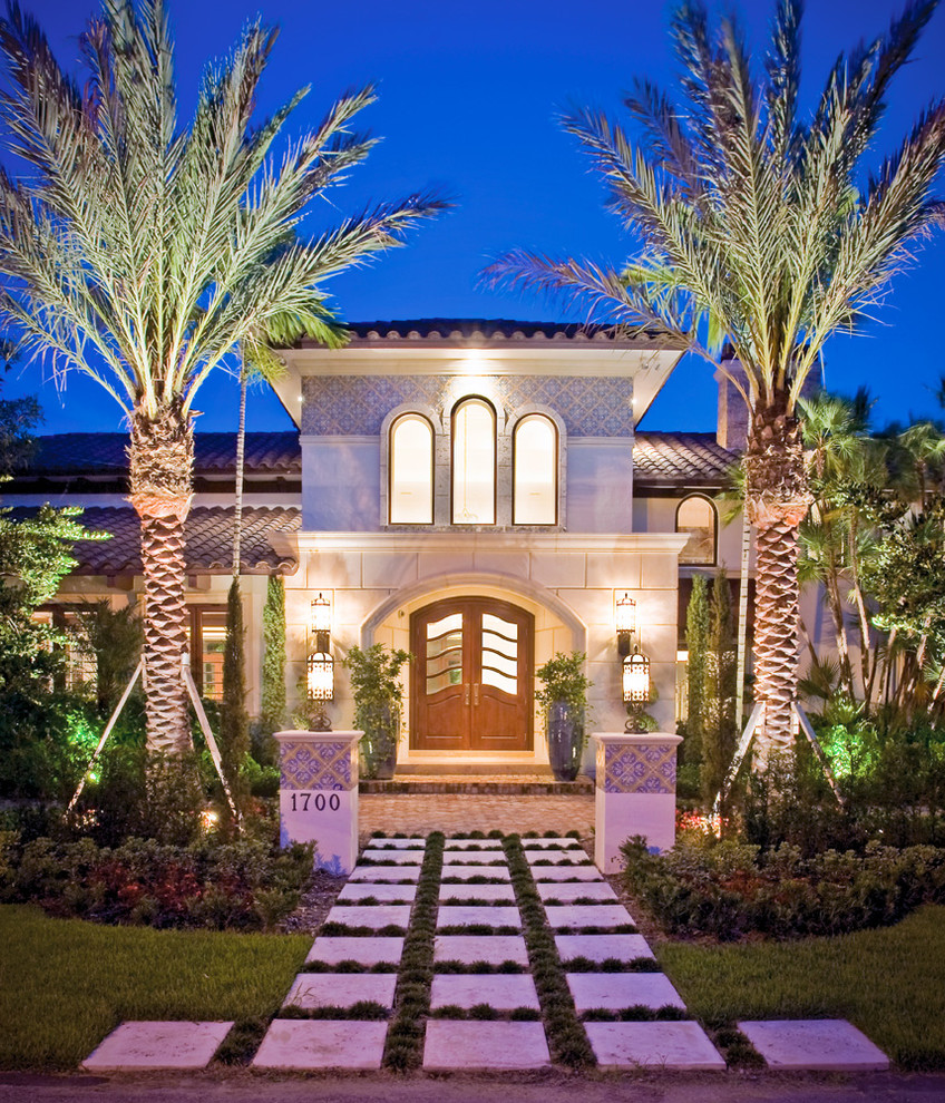 Rio Vista Waterfront Tropical TudorStyle Mediterranean Exterior