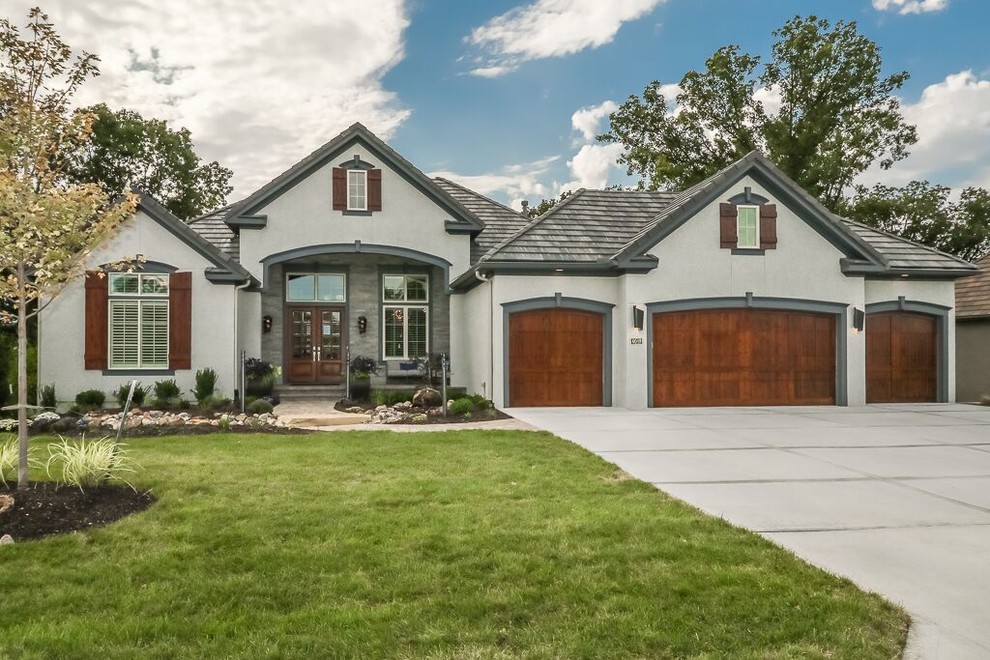 Riss Lake Artisan House Transitional Exterior Kansas City by