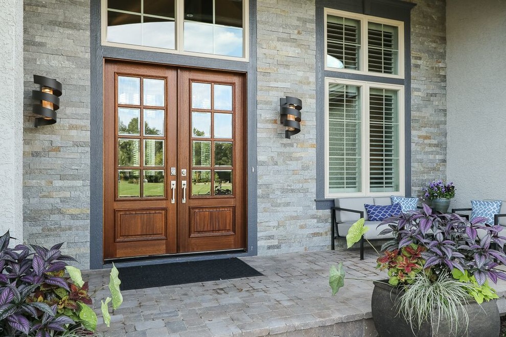 Riss Lake Artisan House Transitional Exterior Kansas City by