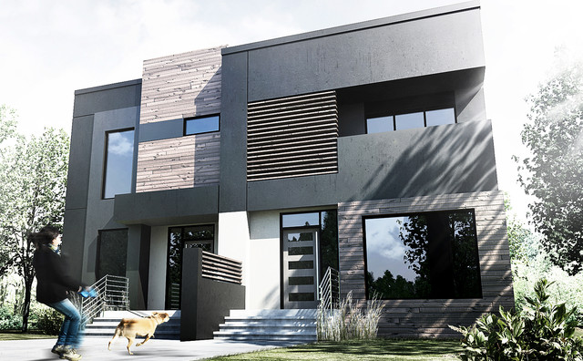 Riverdale.duplex - Modern - Exterior - Edmonton - by DESIGN TWO GROUP INC.  | Houzz