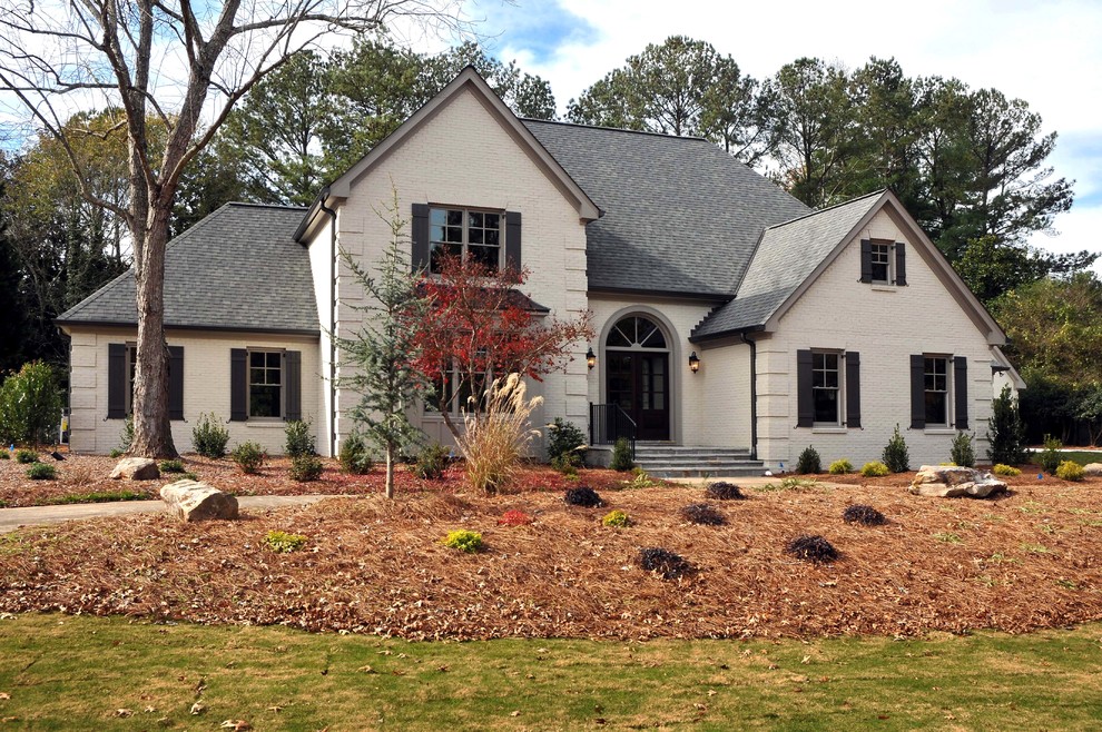 Design ideas for a classic house exterior in Atlanta.