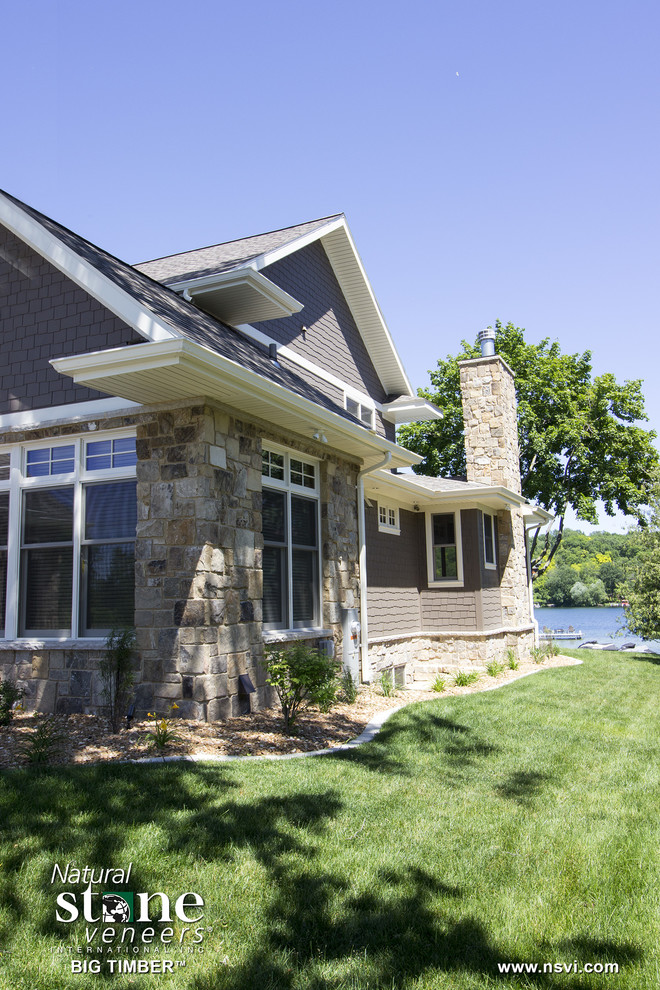 Rocked in Transition Transitional Exterior Milwaukee by Natural