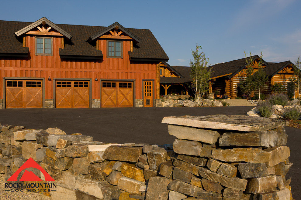Rocky Mountain Log Homes A Place to Gather Rustic Exterior