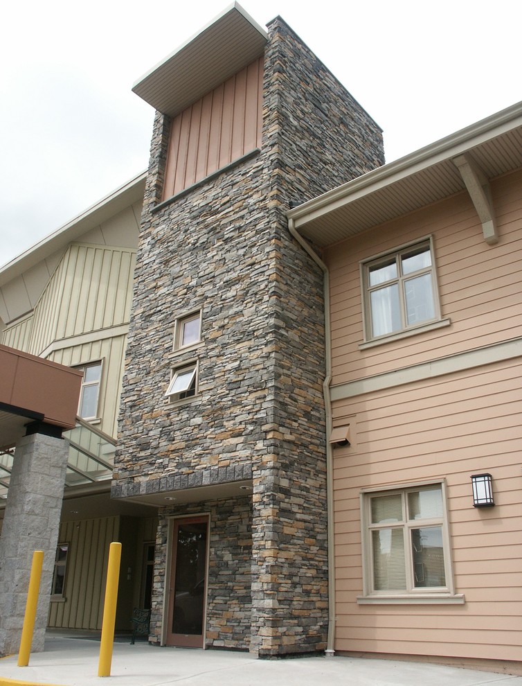 Inspiration for a traditional house exterior in Vancouver.