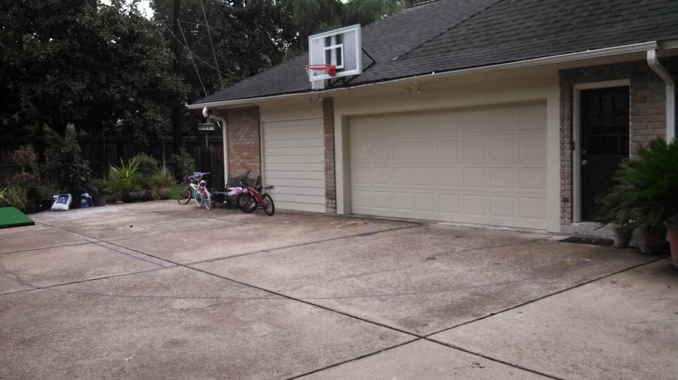 Roof King Platinum Basketball System Traditional Garage Houston