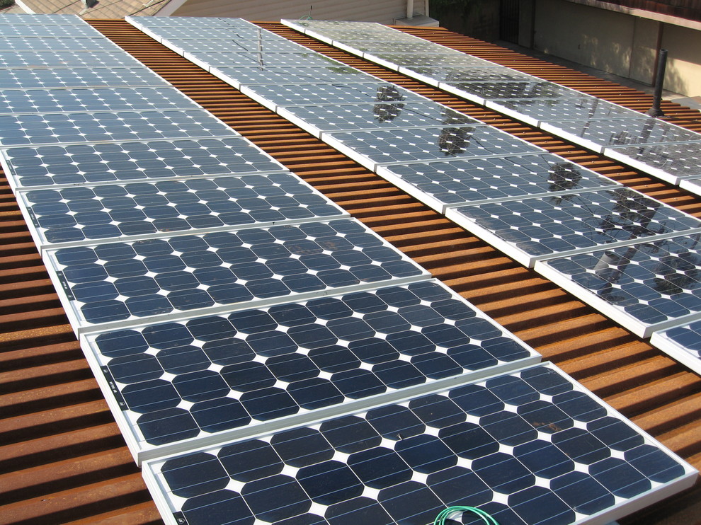 Roof Solar Panels Modern Exterior Los Angeles by