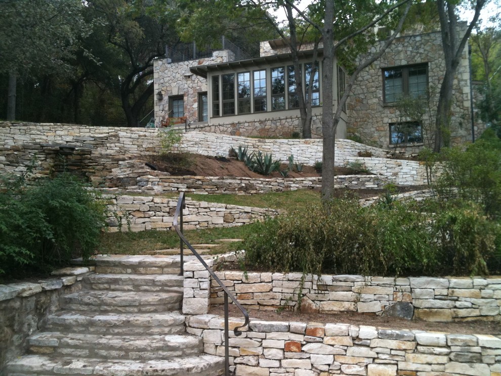 This is an example of an eclectic house exterior in Austin.