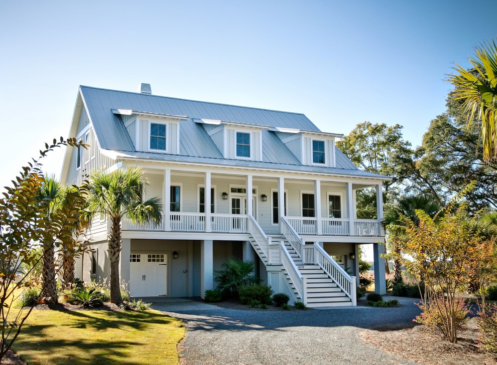 Mittelgroßes, Zweistöckiges Maritimes Haus in Charleston