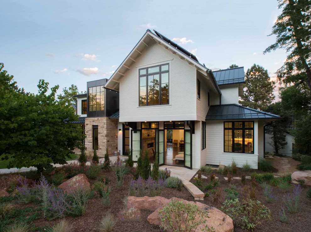 This is an example of a contemporary house exterior in Denver.