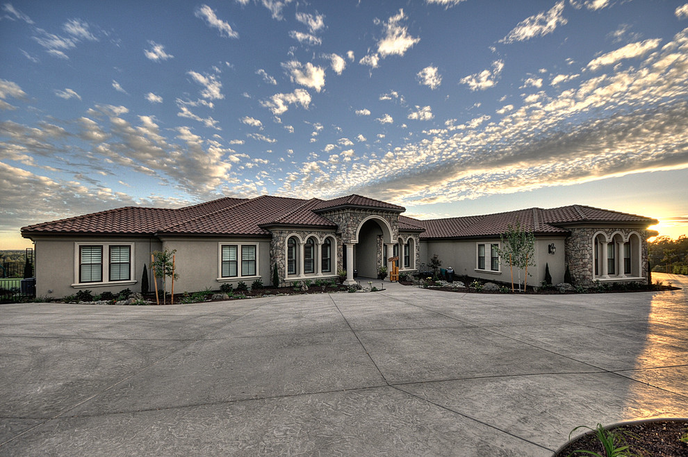 Entry Mediterranean Exterior Other by Gold Country Custom Homes
