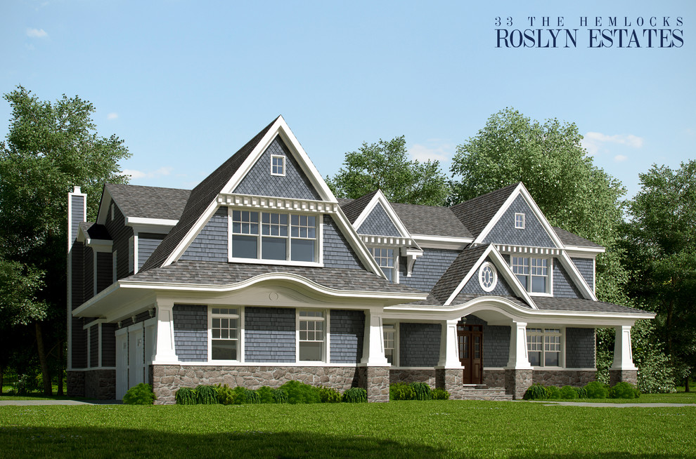 Roslyn Estates Traditional Exterior New York Houzz