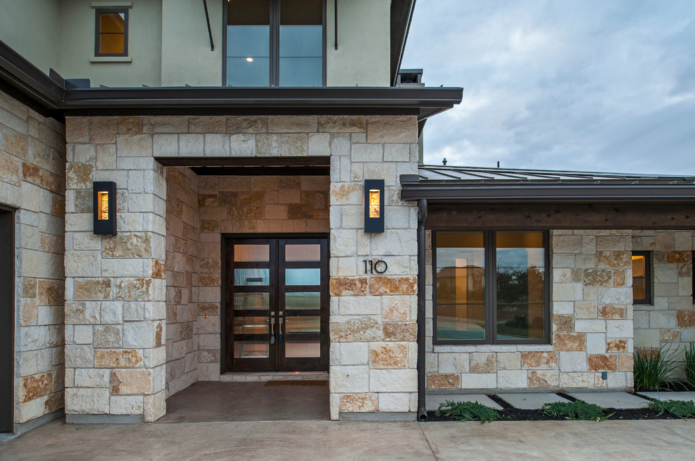 Example of a trendy exterior home design in Austin