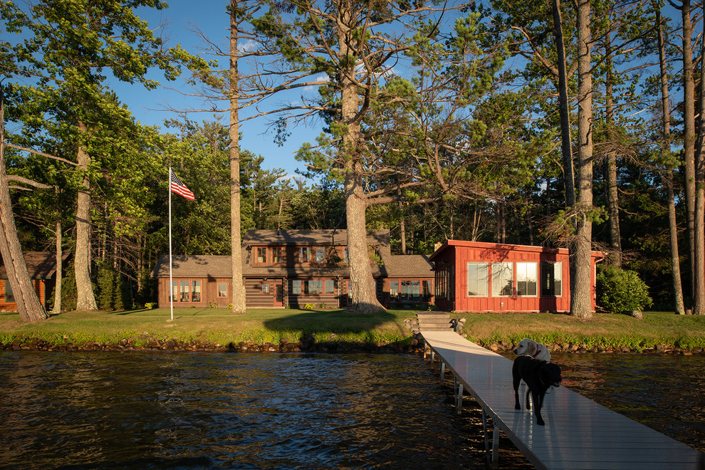 Round Lake Lodge Traditional Exterior Minneapolis by Rehkamp