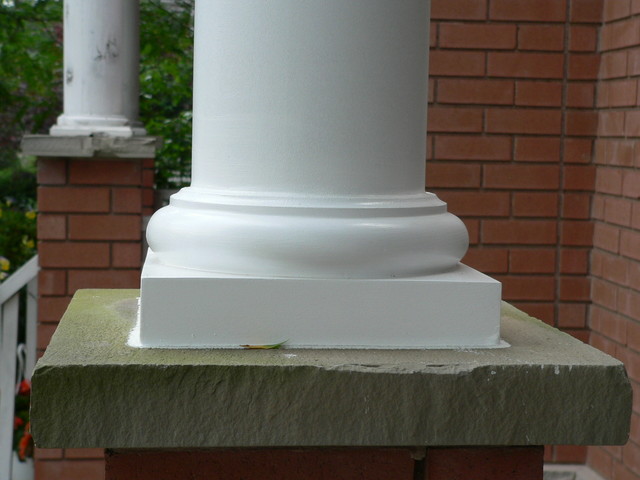 Round Tuscan Column Base Traditional Exterior Round Tuscan Column Base Traditional Exterior