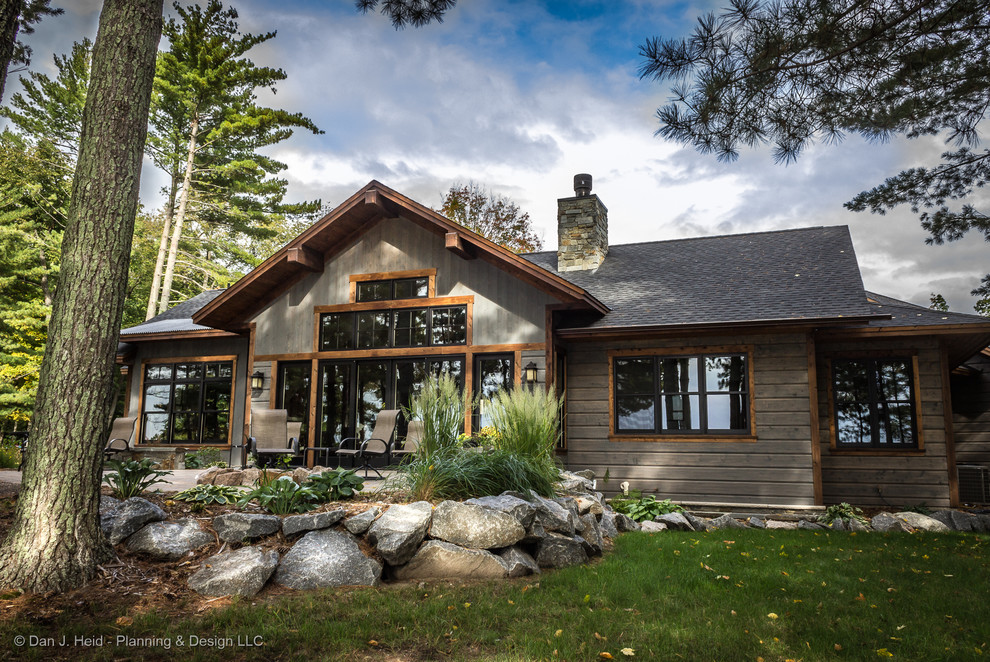 Rush Lake Rustic Crosslake, MN Rustic Exterior Minneapolis by