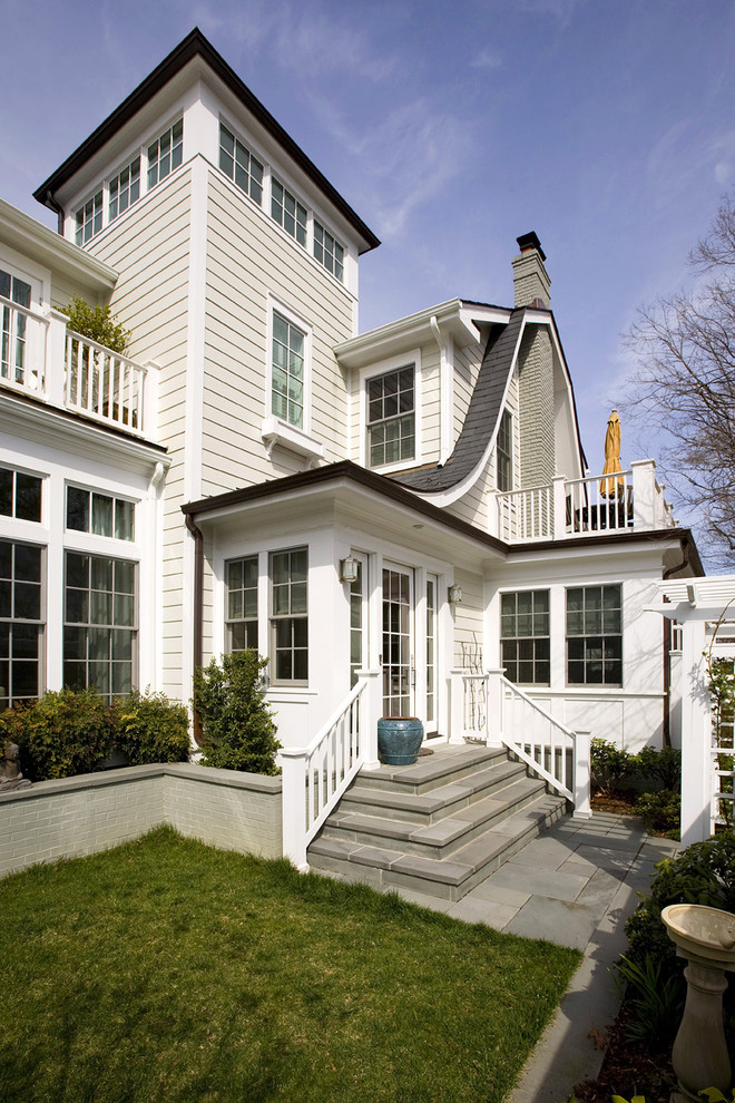 Example of a classic wood exterior home design in DC Metro