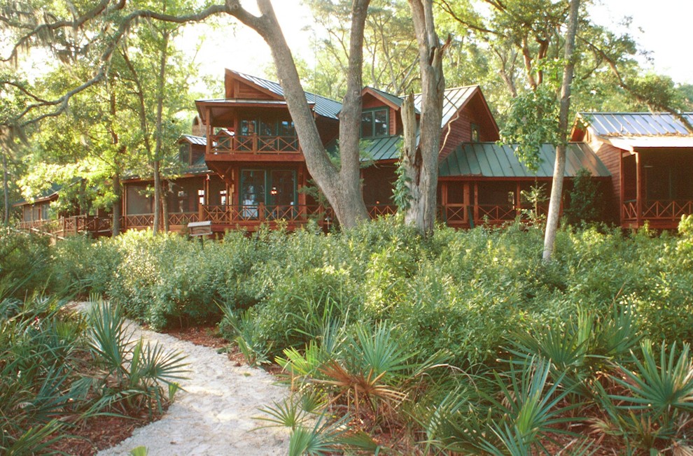Rustic Lodge Rustic Exterior Atlanta by Langford Construction